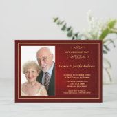 Cartes d'invitation photo pour anniversaire de mar (Debout devant)