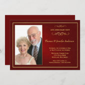 Cartes d'invitation photo pour anniversaire de mar (Devant / Derrière)