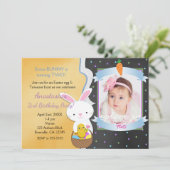 Cartes d'invitation photo pour fête d'anniversaire (Debout devant)