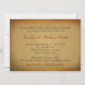 Cartes d'invitation photo pour la Fête des 50 ans  (Dos)