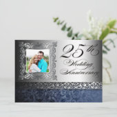 Cartes d'invitation photo pour les 25 ans de maria (Debout devant)