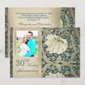 Cartes d'invitation photo pour les 30 ans de maria (Devant / Derrière)