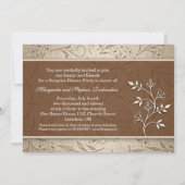 Cartes d'invitation photo pour les 40 ans de maria (Dos)