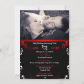 Cartes d'invitation photo pour les 40 ans de maria (Devant)