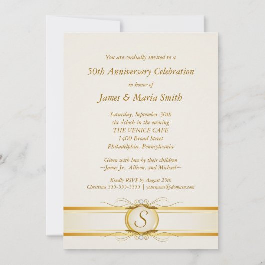 Cartes d'invitation photo pour les 50 ans de maria (Dos)