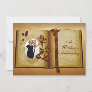 Cartes d'invitation photo pour les 50 ans de maria