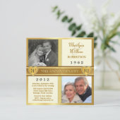 Cartes d'invitation photo pour les 50 ans de maria (Debout devant)