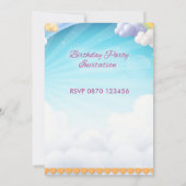 Cartes d'invitation photo pour les 8 ans avec papi (Dos)