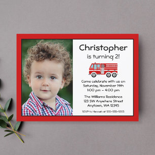 Cartes d'invitation photo pour une fête d'annivers