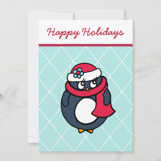Cartes d'invitation Pingouin (Devant)
