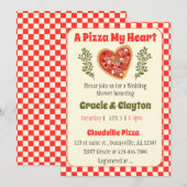 Cartes d'invitation Pizza (Devant / Derrière)