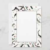 Cartes d'invitation plates abstraites modernes et  (Devant)