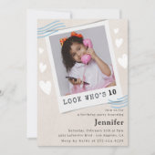 Cartes d'invitation pour 10 ans (Devant)