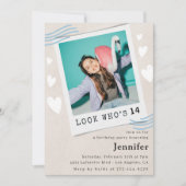 Cartes d'invitation pour 14 ans (Devant)