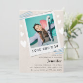 Cartes d'invitation pour 14 ans (Debout devant)