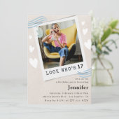 Cartes d'invitation pour 17 ans (Debout devant)
