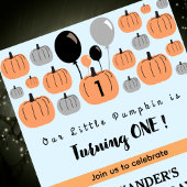 Cartes d'invitation pour 1er anniversaire Hallowee