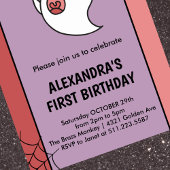 Cartes d'invitation pour 1er anniversaire Hallowee