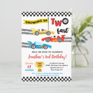Cartes d'invitation pour 2ème anniversaire de voi