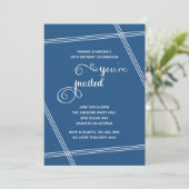 Cartes d'invitation pour 30e anniversaire simples (Debout devant)