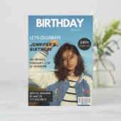 Cartes d'invitation pour 35e anniversaire Couvertu (Debout devant)