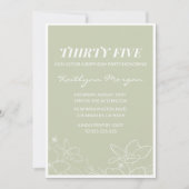 Cartes d'invitation pour 35e anniversaire Moderne (Devant)