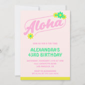 Cartes d'invitation pour 43e anniversaire Tropical (Devant)