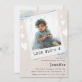 Cartes d'invitation pour 4 ans (Devant)