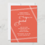 Cartes d'invitation pour 60e anniversaire Simple M (Devant)