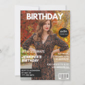 Cartes d'invitation pour 64e anniversaire Moderne (Devant)