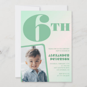 Cartes d'invitation pour 6ème anniversaire garçon