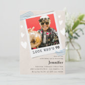 Cartes d'invitation pour 90 ans (Debout devant)