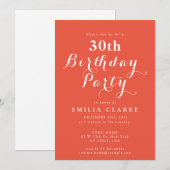 Cartes d'invitation pour anniversaire d'adulte min (Devant / Derrière)