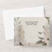 Cartes d'invitation pour anniversaire de mariage | (Verso)