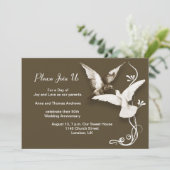 Cartes d'invitation pour anniversaire de mariage (Debout devant)