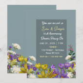 Cartes d'invitation pour anniversaire de mariage (Devant / Derrière)