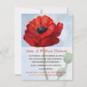Cartes d'invitation pour anniversaire de mariage , (Dos)