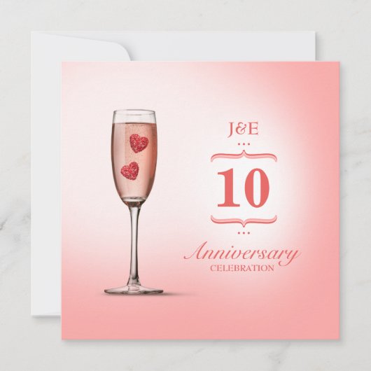 Cartes d'invitation pour anniversaire de mariage a (Devant)