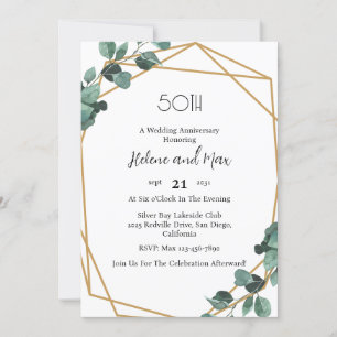 Cartes d'invitation pour anniversaire de mariage à