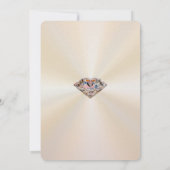 Cartes d'invitation pour anniversaire de mariage R (Dos)