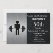 Cartes d'invitation pour anniversaire de musculati (Devant)