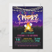 Cartes d'invitation pour anniversaire S'more avec  (Devant)