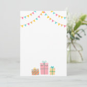 Cartes d'invitation pour annonce de fête d'anniver (Debout devant)