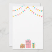 Cartes d'invitation pour annonce de fête d'anniver (Dos)