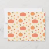 Cartes d'invitation pour Baby Shower au thème de P (Dos)