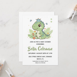 Cartes d'invitation pour baby shower avec bébé din