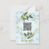 Cartes d'invitation pour Baby Shower avec code QR (Dos)