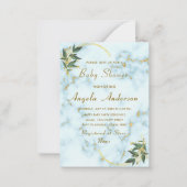 Cartes d'invitation pour Baby Shower avec code QR (Devant)
