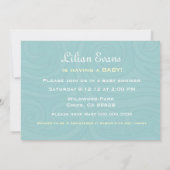 Cartes d'invitation pour Baby Shower avec Lapin da (Dos)