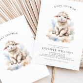 Cartes d'invitation pour Baby Shower avec un adora